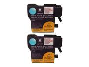 Superb Choice® Compatible ink Cartridge for Brother LC61C Pack of 2 Cyan use in Brother MFC 255CW MFC 250C MFC 290C MFC 295CN Printer