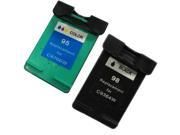 Superb Choice® Remanufactured ink Cartridge for HP 98 95 Black Color use in HP Photosmart 2575 Printer