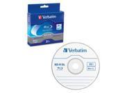 VERBATIM 97237 Blu ray Dual Layer BD R DL 6x Disc 50GB 120mm Standard 3 Pack Jewel Case
