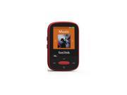 SANDISK SDMX24 004G A46R Clip Sport 4GB MP3 Player Red