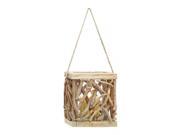 BENZARA 76300 High Quality Wooden Lantern for Indoor and Outdoor Use