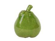 BENZARA BRU 607296 Home D?cor Ceramic Pear Replica in Green Large