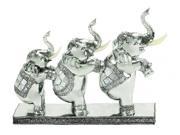 Polystone Elephant Affordable Option For Customized Gift by Benzara