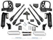FABTECH MOTORSPORTS FABK20141B kit 6IN 4LINK SYS W BLK 4.0 C O and PERF RR SHKS 05 07 FORD F250 4WD W FACTORY OVERLOA