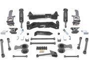 FABTECH MOTORSPORTS FABK7007B kit 6IN PERF SYS W BLK 2.5C Os and PERF RR SHKS 06 10 TOYOTA FJ 4WD