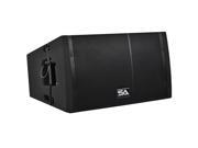 Seismic Audio SAXLP 12A Powered 12 Inch Line Array Speaker with Dual Compression Drivers Live Sound Active 12 Line Array Loudspeaker