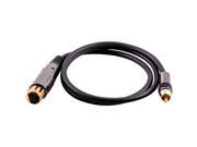 Seismic Audio SARCXLF 3Black Premium 3 Foot XLR Female to RCA Male Audio Patch Cable 16 Gauge XLRF to RCA Patch Cord