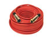 Seismic Audio SAPGX 100Red Premium 100 Foot XLR Microphone Cable Red 100 Foot Mic Cable Cord