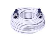 Seismic Audio SAXLX 100White White 100 Foot XLR Microphone Cable 100 Mic Cable Cord