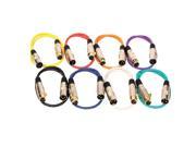 Seismic Audio SAPGX 2Multi 8 Pack of 2 Foot Multi Colored Gold Plated XLR Mic Microphone Patch Cables