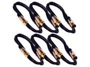 Seismic Audio SAPGX 6Black 6Pack 6 Pack of 6 Foot Gold Plated Black XLR Mic Microphone Patch Cable Cord Balanced