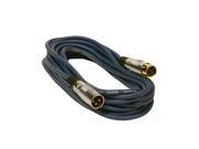 Seismic Audio SAPGX 25Blue Premium 25 Foot XLR Microphone Cable Blue 25 Foot Mic Cable Cord