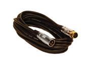 Seismic Audio SAPGX 25Black Premium 25 Foot XLR Microphone Cable Black 25 Foot Mic Cable Cord