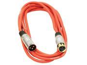 Seismic Audio SAPGX 10Red Premium 10 Foot XLR Patch Cable Red 10 Foot Microphone Cable Mic Cord