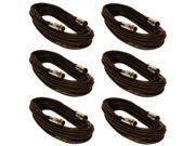 Seismic Audio SAPGX 50Black 6Pack 6 Pack of 50 Foot Gold Plated Black XLR Mic Microphone Patch Cable Cord Balanced