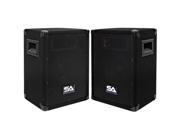 Seismic Audio Two 8 Inch Pro Audio Speaker Cabinets or 8 Floor Monitors