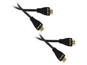 Nyrius High Speed HDMI Cable 6 Ft Supports 3D Ethernet Audio for HDTV Projector A V Receiver Laptop PC 2 Pack