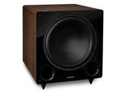 Fluance DB12W 12 inch Low Frequency Ported Front Firing Powered Subwoofer for Home Theater Music Walnut