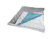 Coleman The Tandem 2 Person 81x66 In Sleeping Bag Grey Blue