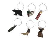 River s Edge 6 Piece Hunting Outdoor Wine Charms 193