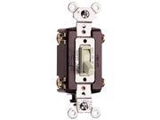 P S 664 LAG 4 Way Grounding Toggle Switch 15A 120V Light Almond