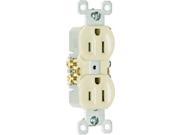 P S 3232I 3 Pole 3 Wire Grounding Standard Duplex Outlet 125V 15 Amp Ivory