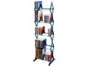 Atlantic 64835195 Mitsu 5 Tier Media Rack For 130 CDs or 90 DVDs and Blu Ray In Smoke