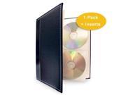 HandStands 11307GP Bellagio Italia CD DVD Blu Ray Binder Storage System Black plus 1 Insert Pack
