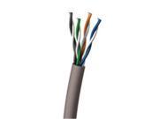 C2G 43400 Cat5E Unshielded Utp Network Cable With Stranded Conductors In Wall Cm Rated Cable 1000 Ft Utp Cat 5E Stranded Gray