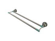 Kingston Brass Ba8213Sndgl Green Eden 24 Inch Dual Towel Bar With Neoprene Sleeve Satin Nickel