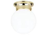 Ceiling Fixture 6 D. Polished Brass White ACE Lighting 66677 024034666773