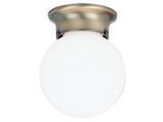 Ceiling Fixture A19 6 In. Dia Antbrs White Uses 1 Med Base Bx ACE 66600