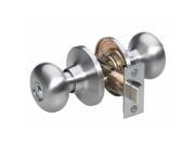 Biscuit Privacy Door Knob Satin Nickel MASTER LOCK Doorknobs BC00315