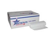 Liner 24X32 15Gl .45Mil White 50 Roll Renown Janitorial 881129 741224215121