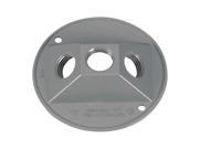 1 2 3 Hole Round Lamp Holder Cover Grey Sigma Electric 14383 031857143831