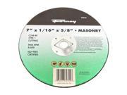 7 x 1 16 C24R BF Type 1 Masonry w 5 8 Arbor Cut Off Wheel Forney 72314