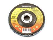 4 36 Grit Type 29 Blue Zirconia w 5 8 Arbor Flap Disc Forney 71991