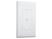 Taymac Decorator Wall Plate For Grounded Duplex Receptacle White 2500W