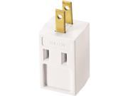 400W Box Cube Tap 3 Outlet 15A 125V Non Pol Wh Cooper Wiring Devices 400W BOX