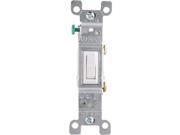 WHT 1POLE GRND SWITCH 1451 2WCP Contains 10 per case