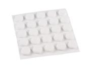 3 8 WHT RND FELT PADS 239275