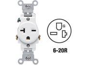WHT SINGLE OUTLET S02 05821 WSP