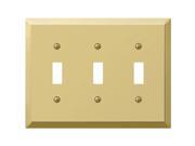 PBRS 3 TOGGLE WALL PLATE 163TTTBR