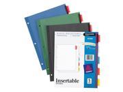 Avery Insertable Dividers 5 Tab 8.5 in. x 11 in. Colors May Vary