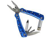 Dakota Outdoor Cutlery Stainless Steel Multi Purpose 8 Function Survival Tool Blue