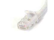 StarTech 2m White Gigabit Snagless RJ45 UTP Cat6 Patch Cable 2 m Patch Cord