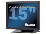 iiyama T1531SAW B1 Black 15 USB RS 232C Surface Acoustic Wave Touchscreen Monitor Built in Speakers