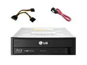 New LG 16x Blu Ray DVD CD Burner Writer Drive 3D play back burning Software cables