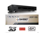 New OPPO DIGITAL BDP 103D DARBEE EDITION UNIVERSAL NETWORK 3D BLU RAY 4K PLAYER