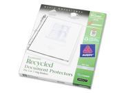SKILCRAFT 7510 01 616 9670 Avery Document Protector 11 x 8 1 2 Inch Clear